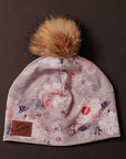 Tuques adultes- avec pompon en fourrure