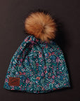 Tuques adultes- avec pompon en fourrure