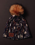 Tuques adultes- avec pompon en fourrure