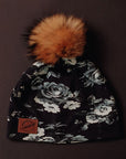 Tuques adultes- avec pompon en fourrure