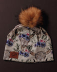 Tuques adultes- avec pompon en fourrure