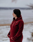 Sweat long à capuchon